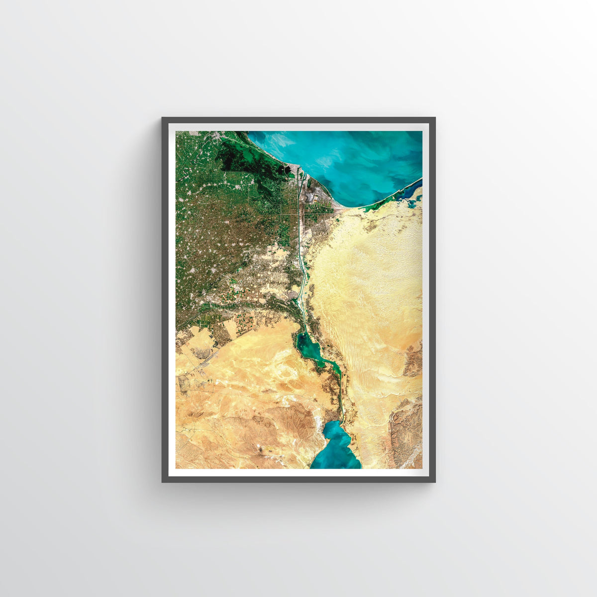 Suez Canal Earth Photography - Art Print