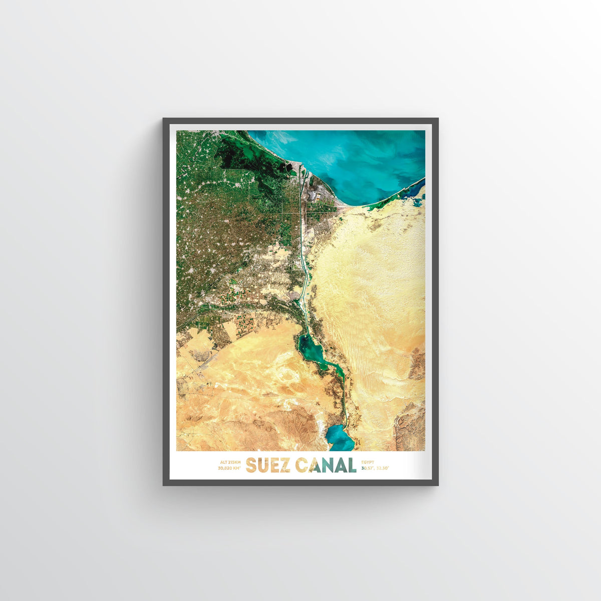 Suez Canal Earth Photography - Art Print