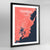 Framed Terrigal City Map Art Print - Point Two Design