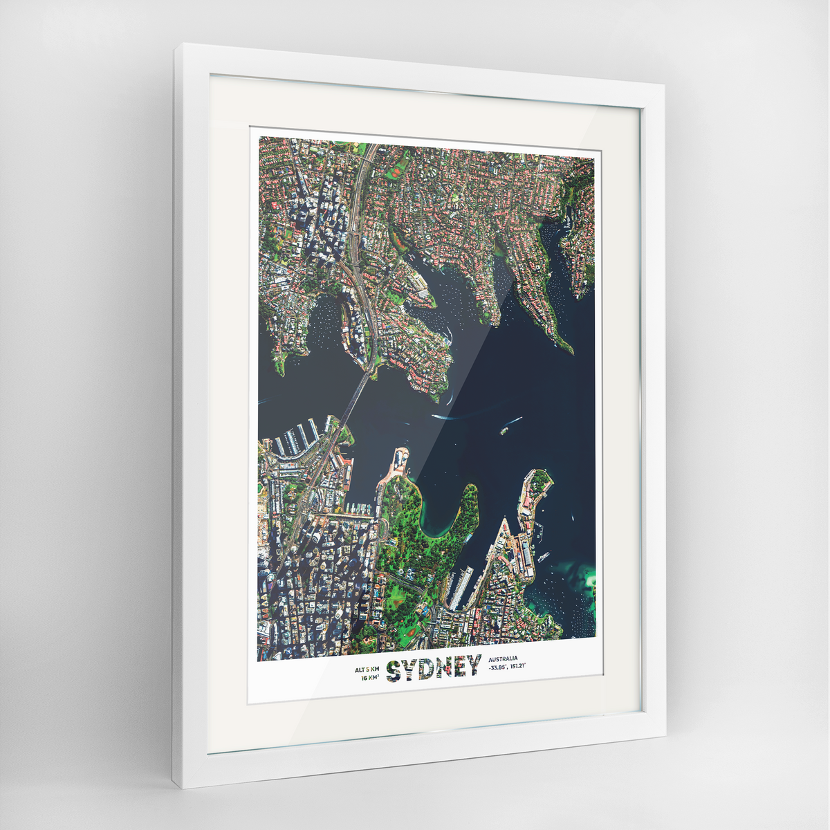 Sydney Earth Photography Art Print - Framed