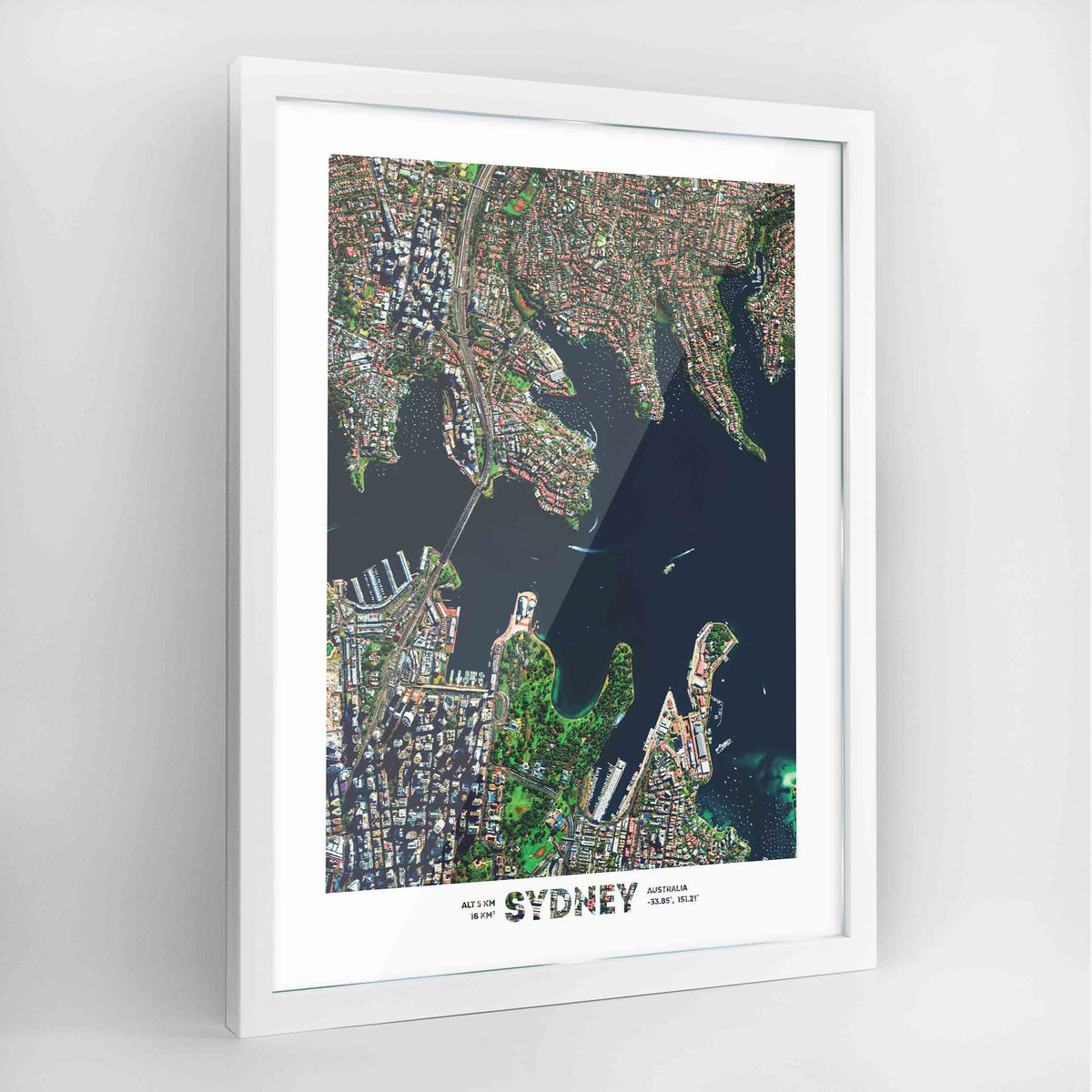Sydney Earth Photography Art Print - Framed