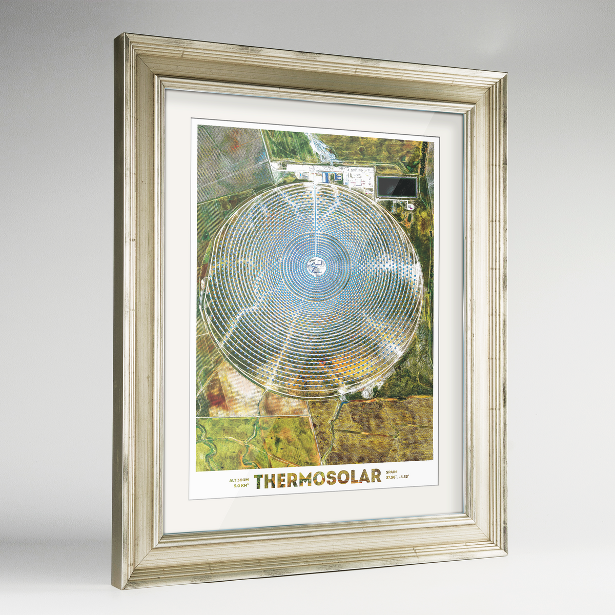 Thermosolar Earth Photography Art Print - Framed
