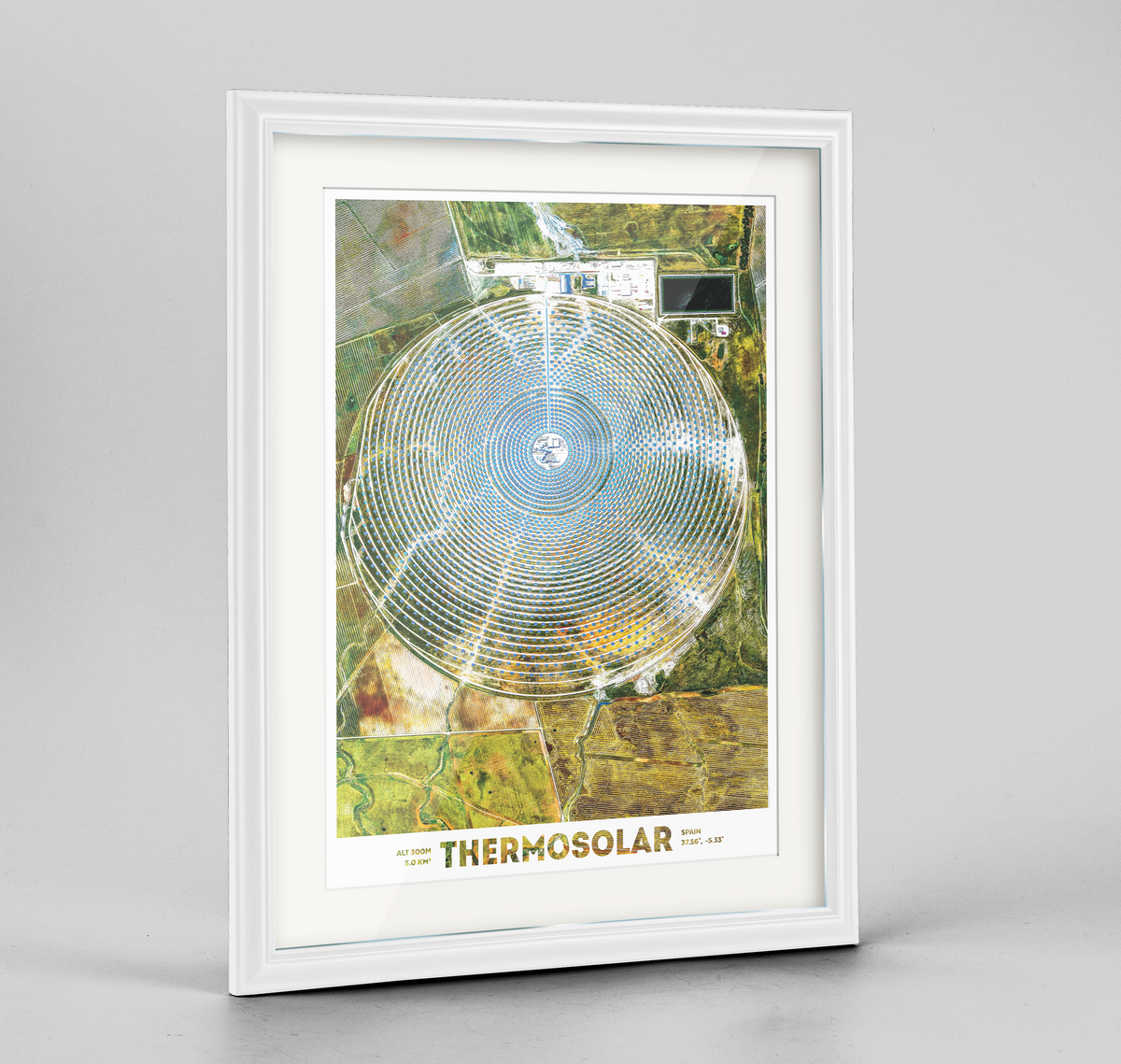 Thermosolar Earth Photography Art Print - Framed