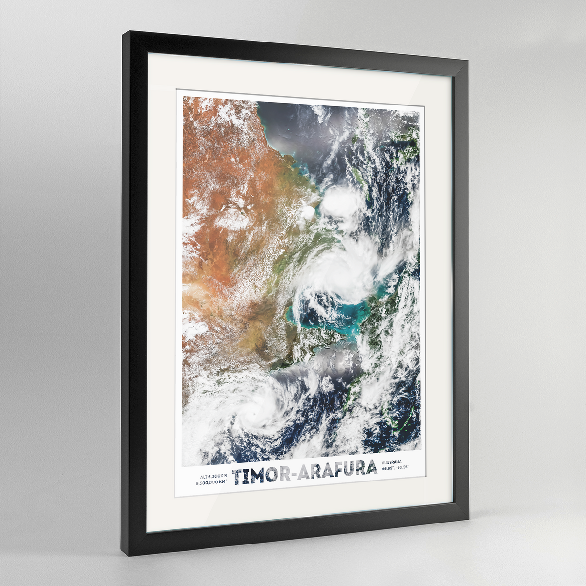 Timor Arafura Earth Photography Art Print - Framed