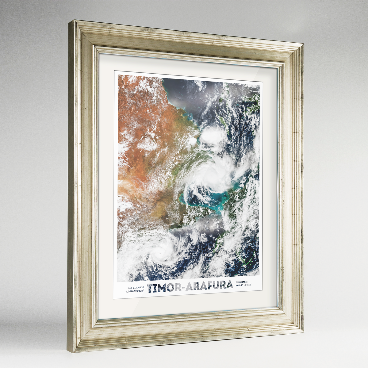 Timor Arafura Earth Photography Art Print - Framed