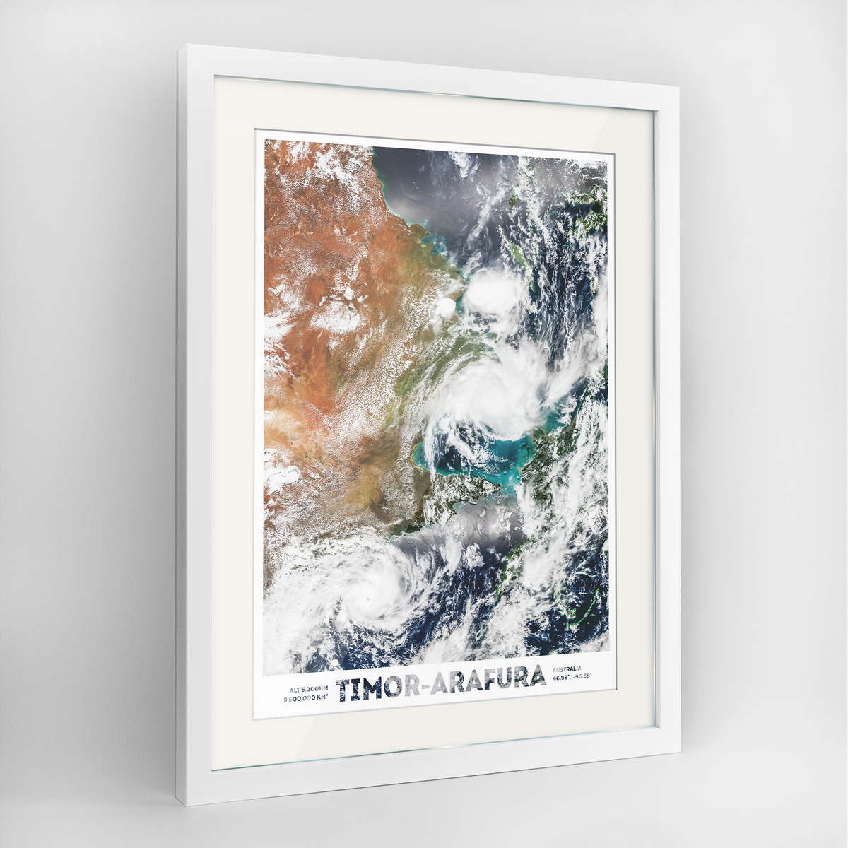 Timor Arafura Earth Photography Art Print - Framed