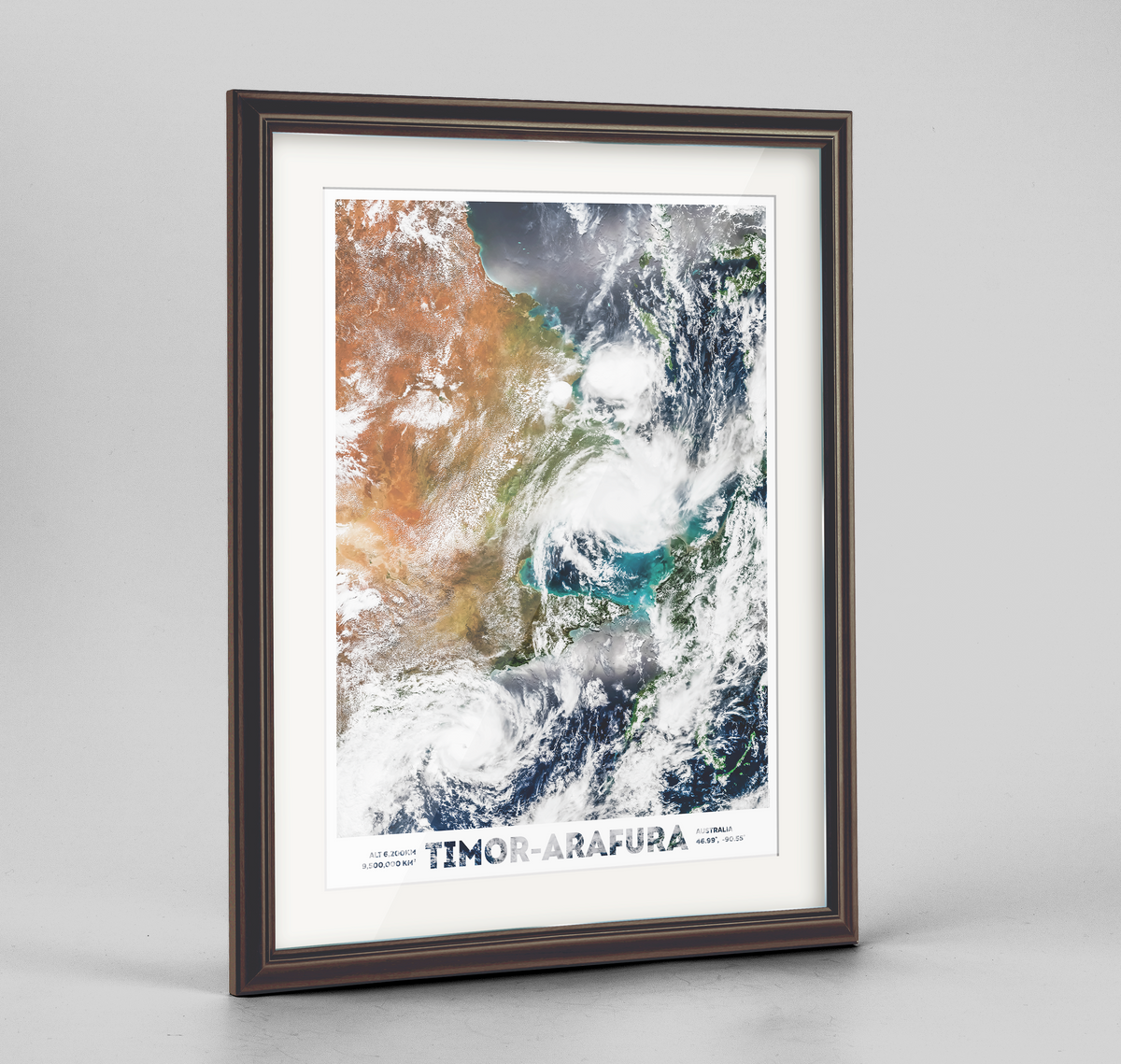 Timor Arafura Earth Photography Art Print - Framed