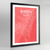Framed Bogota Map Art Print - Point Two Design
