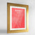 Framed Bogota Map Art Print 18x24" Gold frame Point Two Design Group