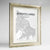 Framed Buenos Aires Map Art Print 24x36" Champagne frame Point Two Design Group