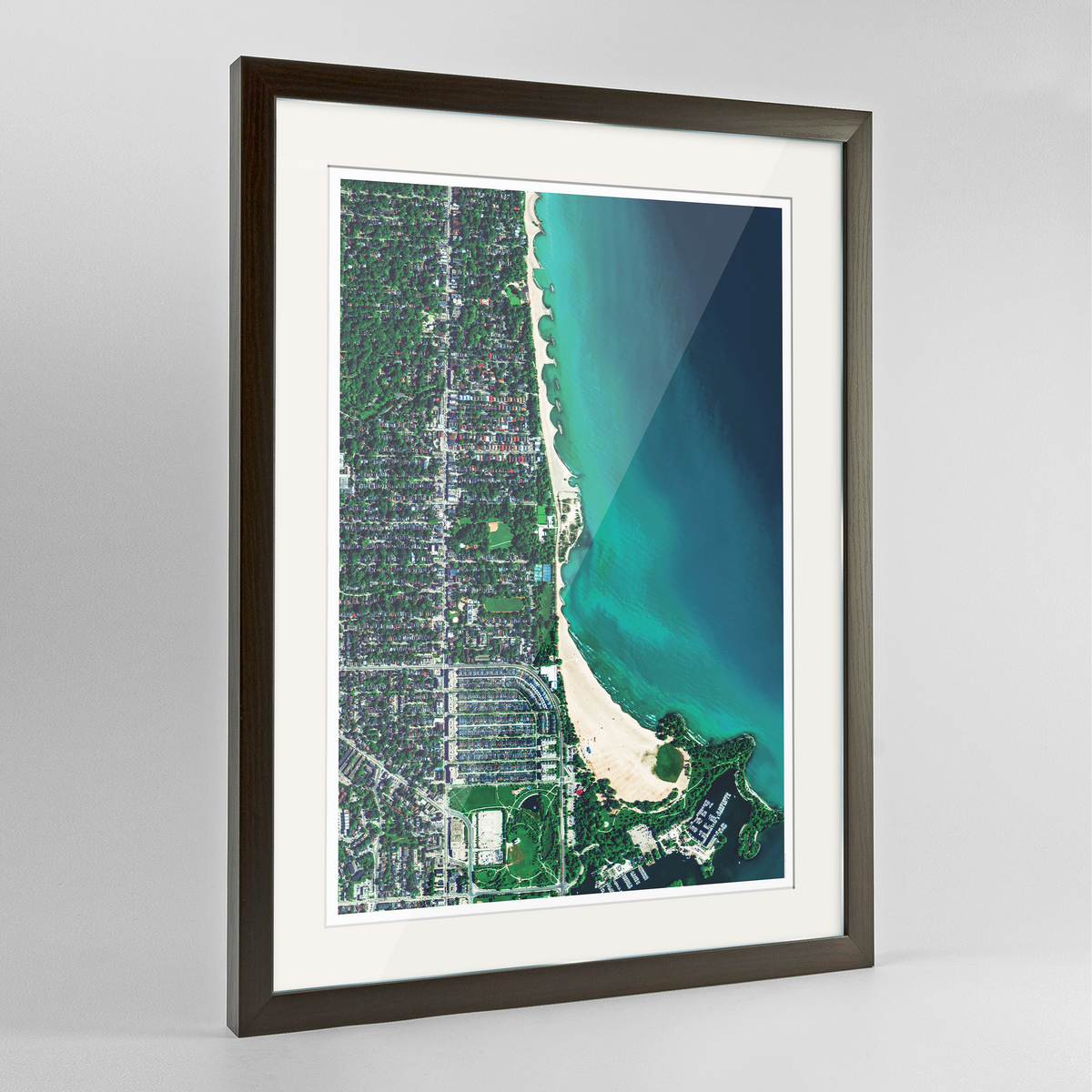 Toronto Beaches Earth Photography Art Print - Framed