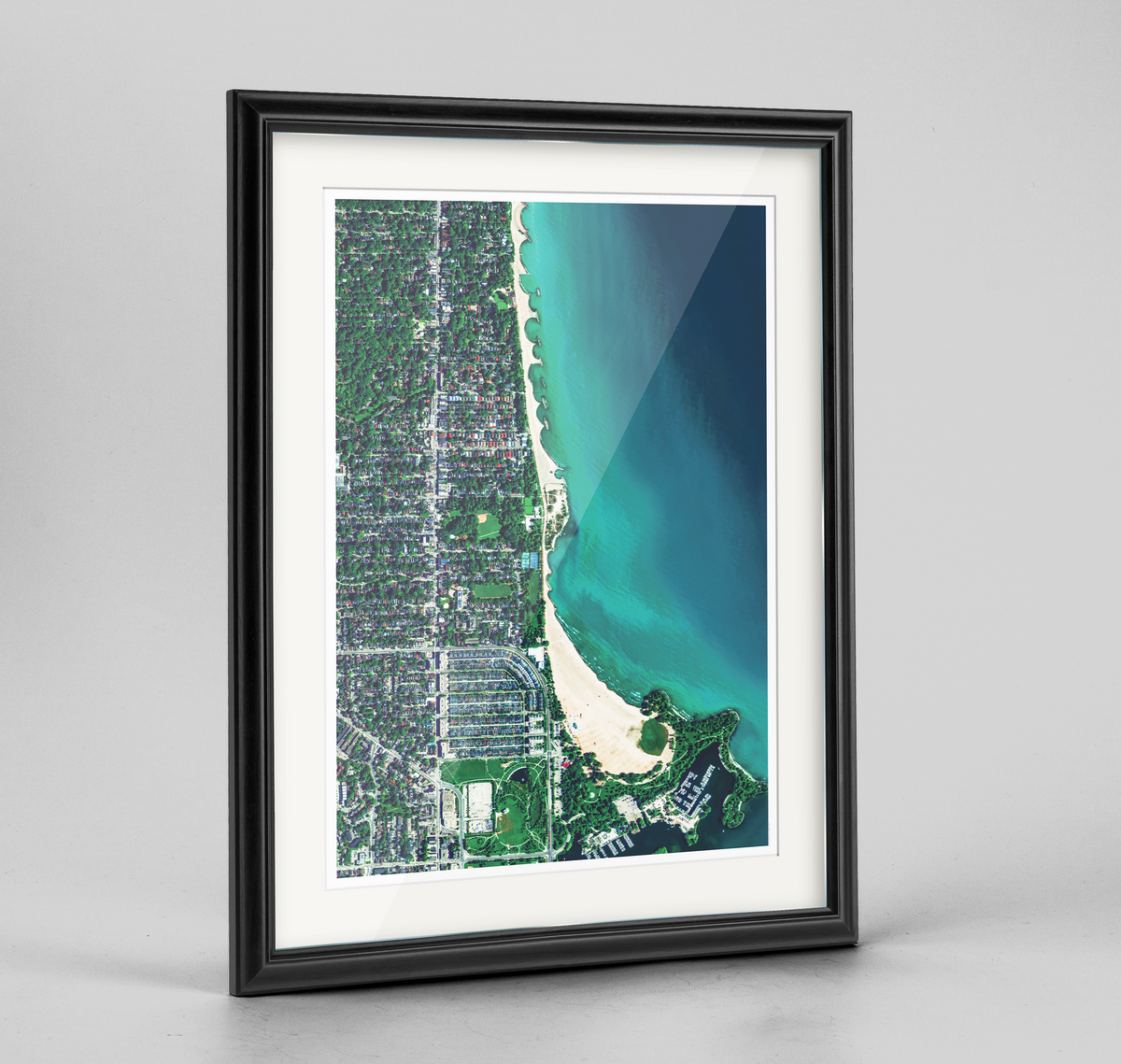 Toronto Beaches Earth Photography Art Print - Framed