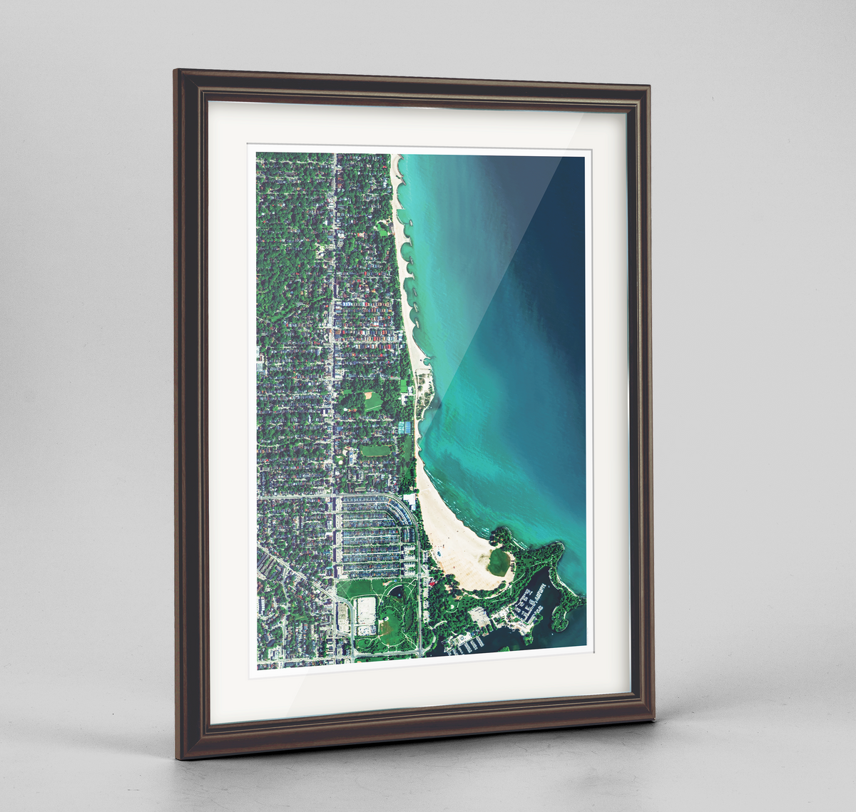 Toronto Beaches Earth Photography Art Print - Framed