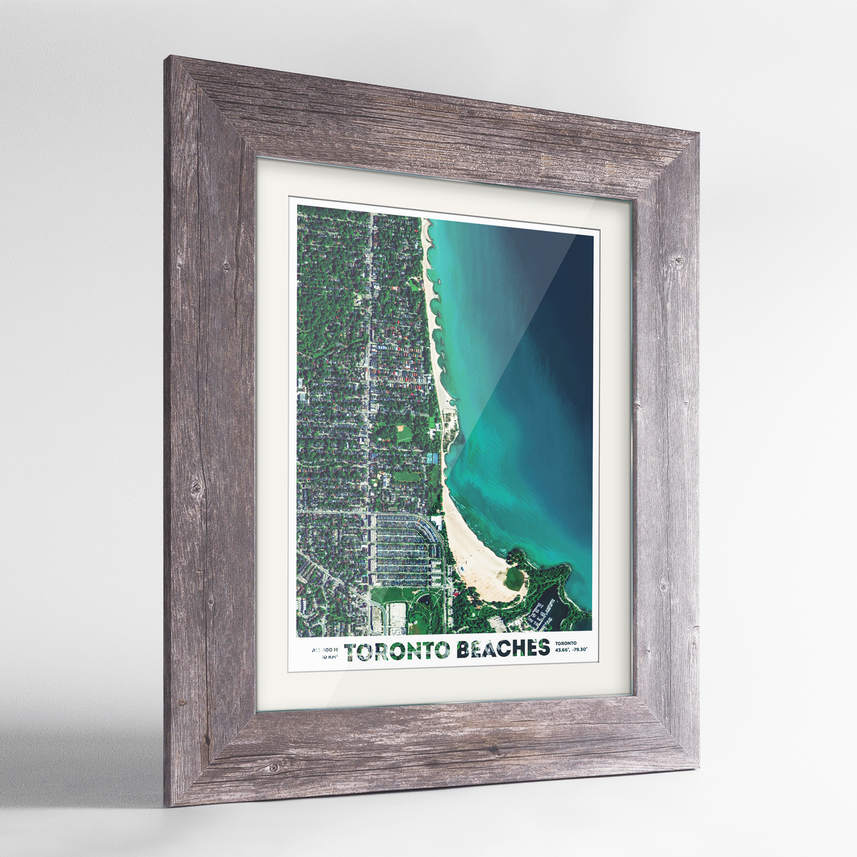 Toronto Beaches Earth Photography Art Print - Framed