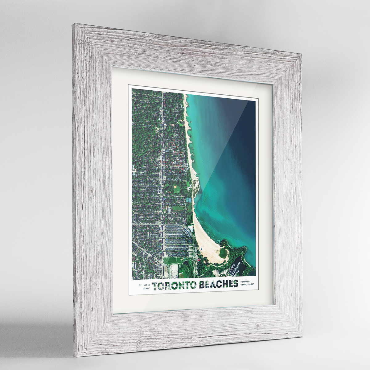 Toronto Beaches Earth Photography Art Print - Framed