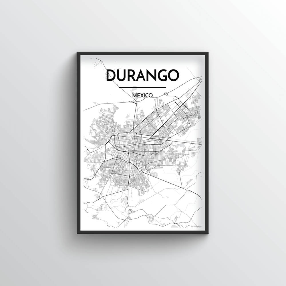 Durango Map Art Print - Point Two Design