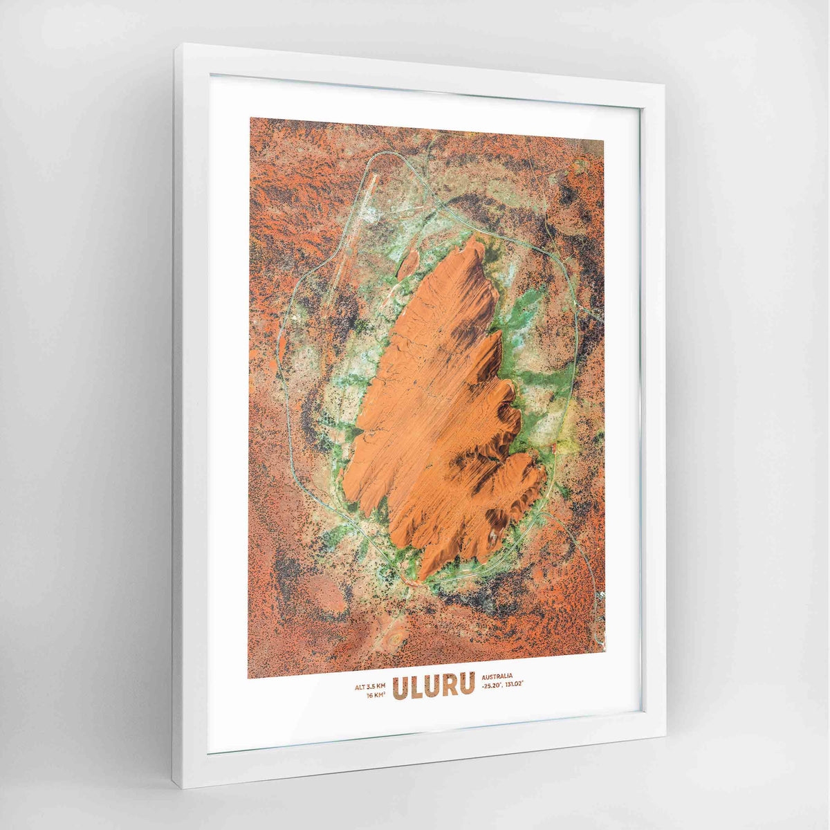 Uluru Earth Photography Art Print - Framed