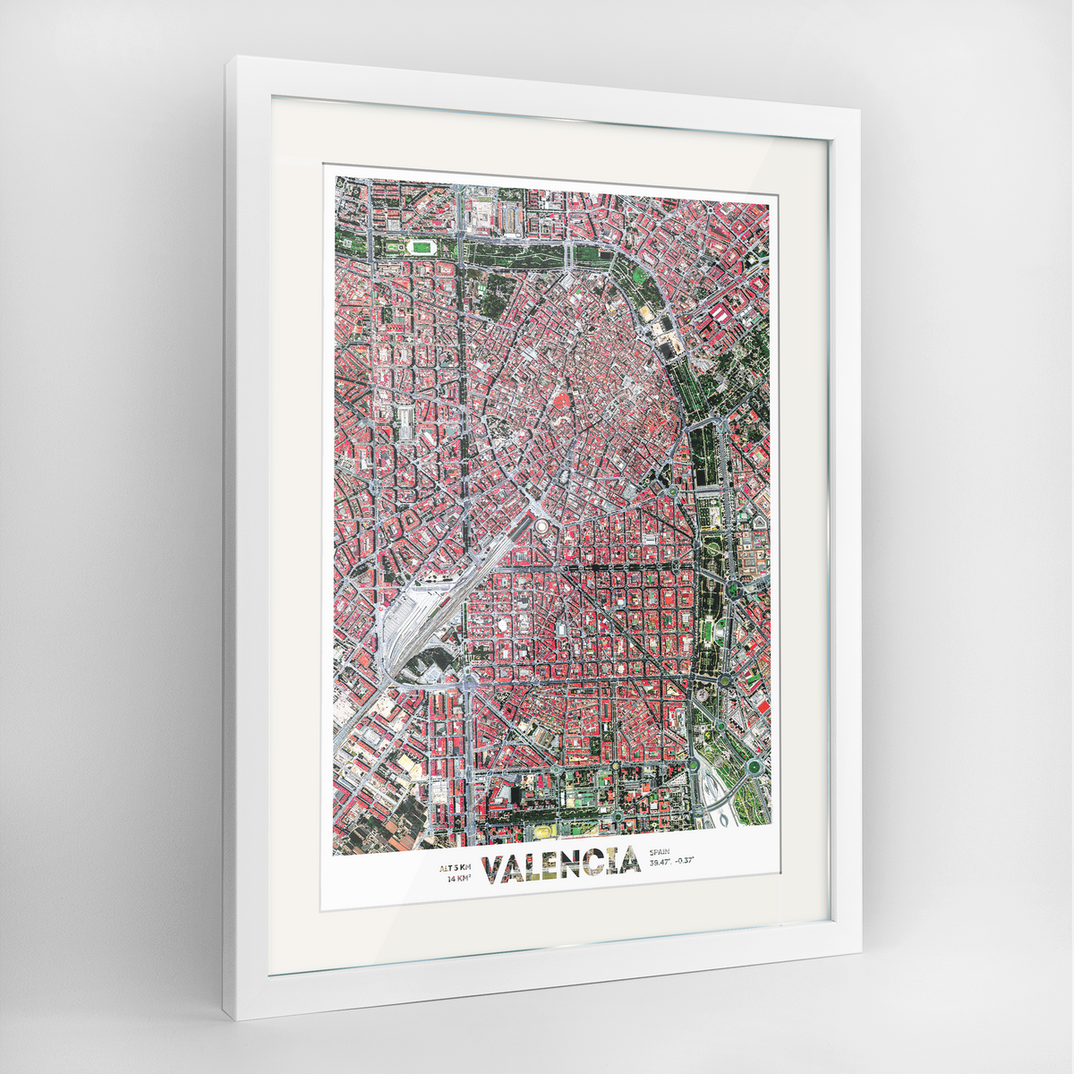 Valencia Earth Photography Art Print - Framed