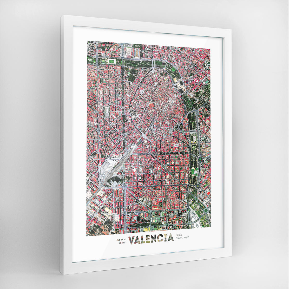 Valencia Earth Photography Art Print - Framed