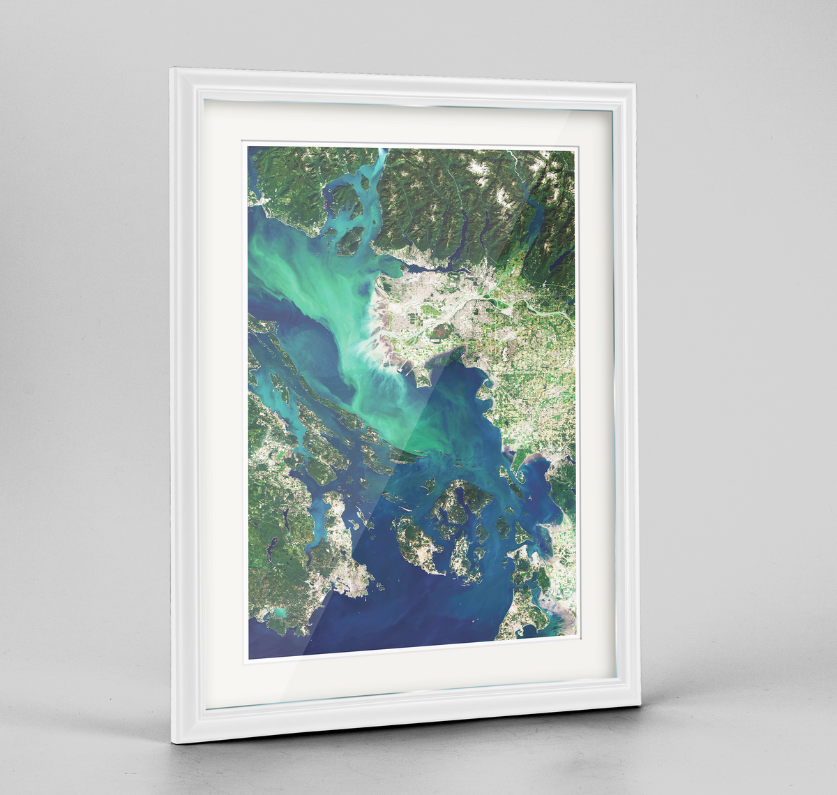 Vancouver Earth Photography Art Print - Framed