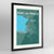 Framed Port Au Prince Map Art Print 24x36" Contemporary Black frame Point Two Design Group