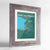 Framed Port Au Prince Map Art Print 24x36" Western Grey frame Point Two Design Group