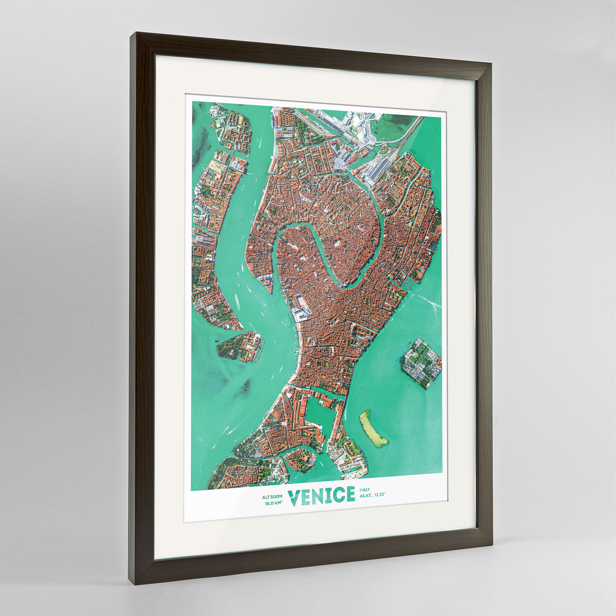 Venice Earth Photography Art Print - Framed