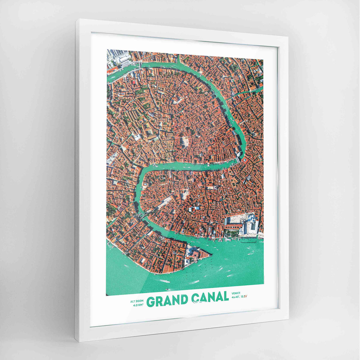 Venice Grand Canal Earth Photography Art Print - Framed