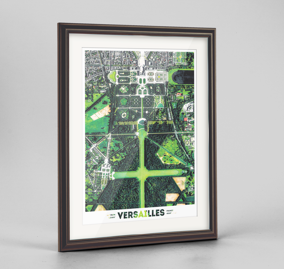 Versailles Earth Photography Art Print - Framed