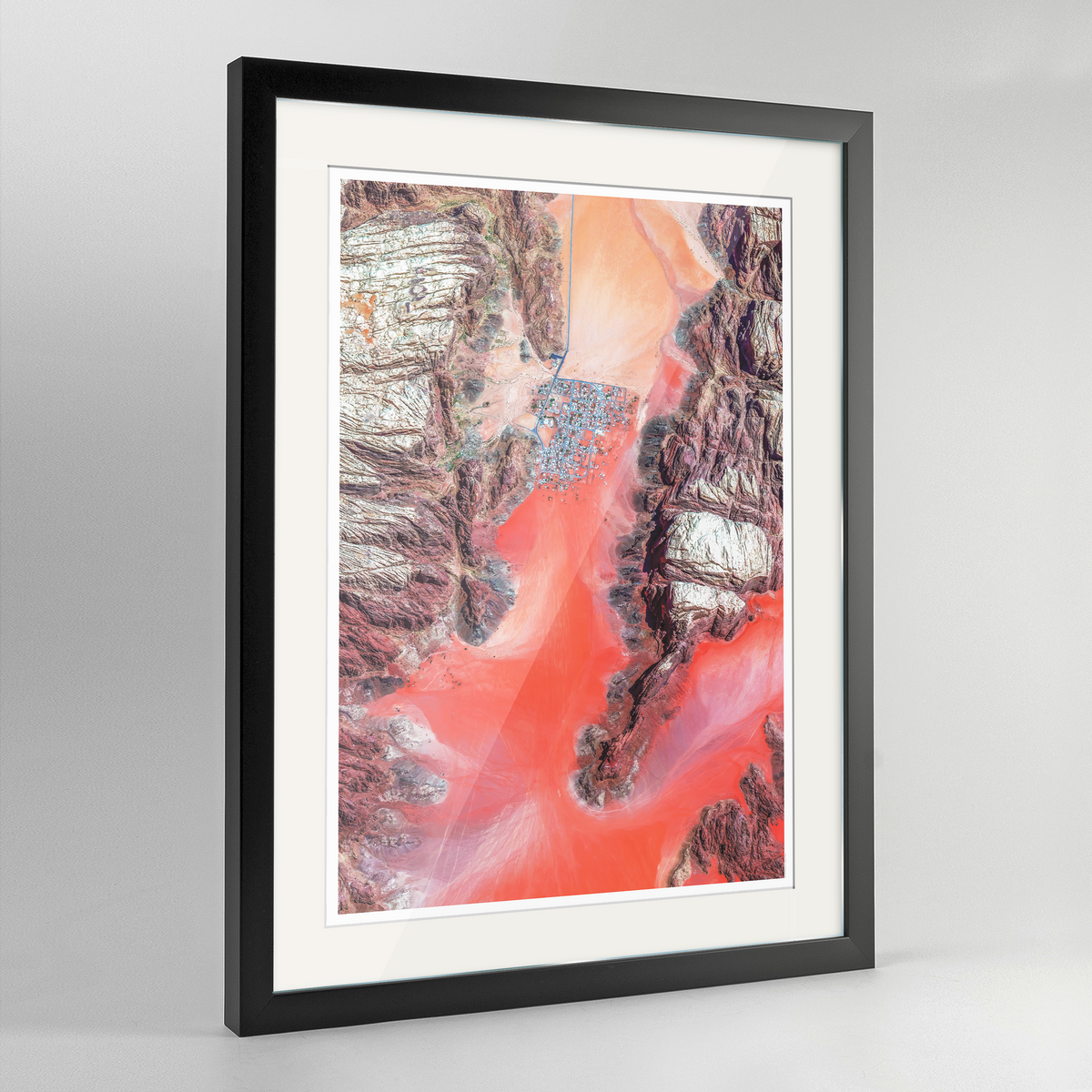 Wadi As-Sirhan Earth Photography Art Print - Framed