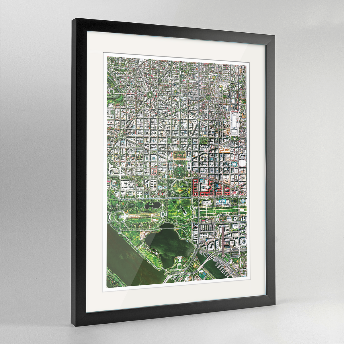 Washington DC Earth Photography Art Print - Framed