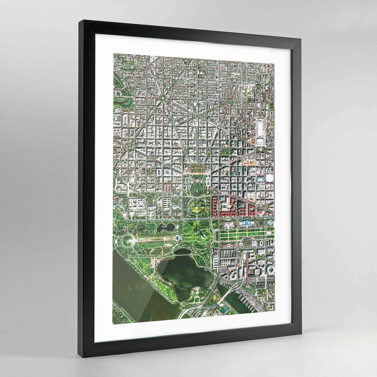 Washington DC Earth Photography Art Print - Framed