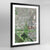 Washington DC Earth Photography Art Print - Framed