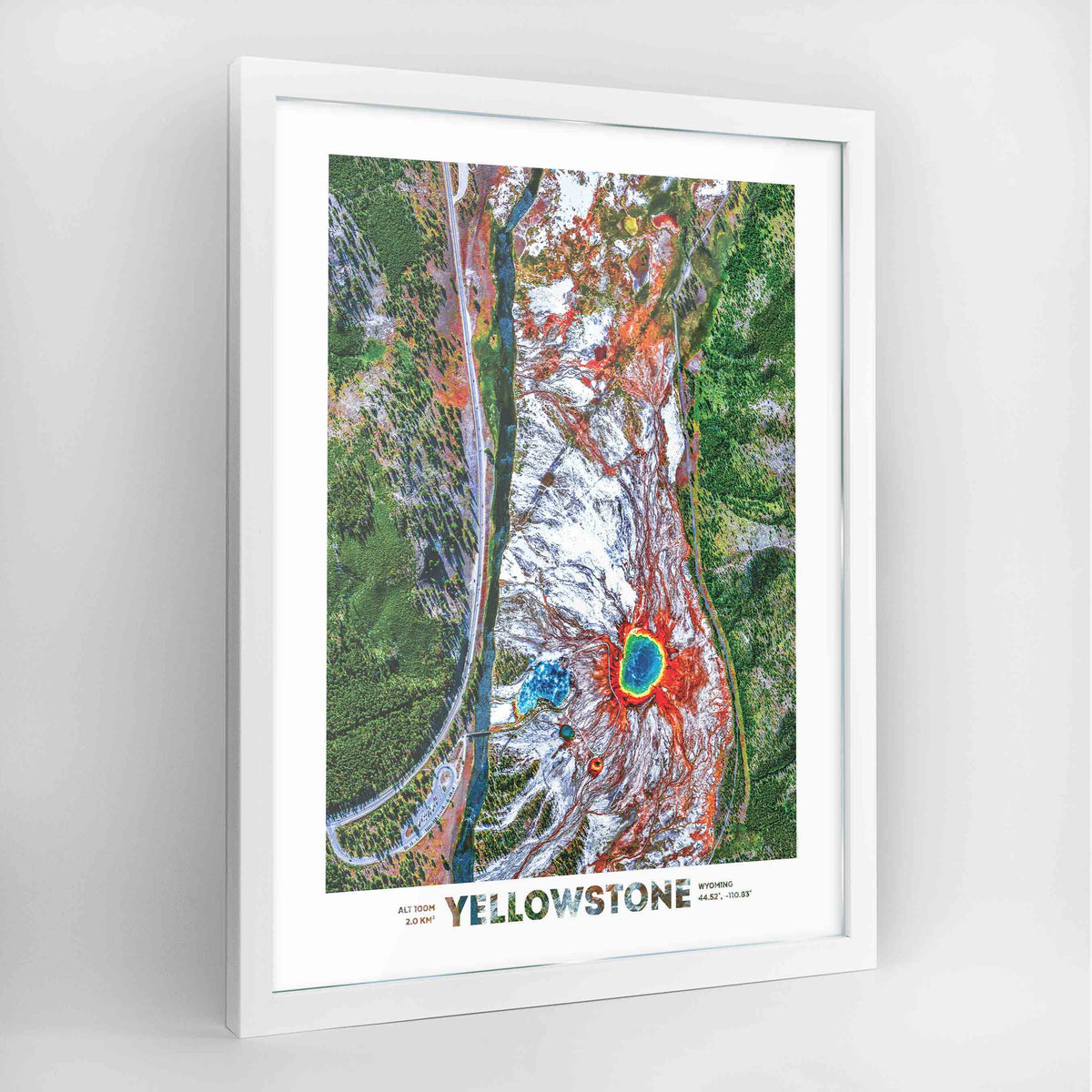 Yellowstone National Park Earth Photography Art Print - Framed