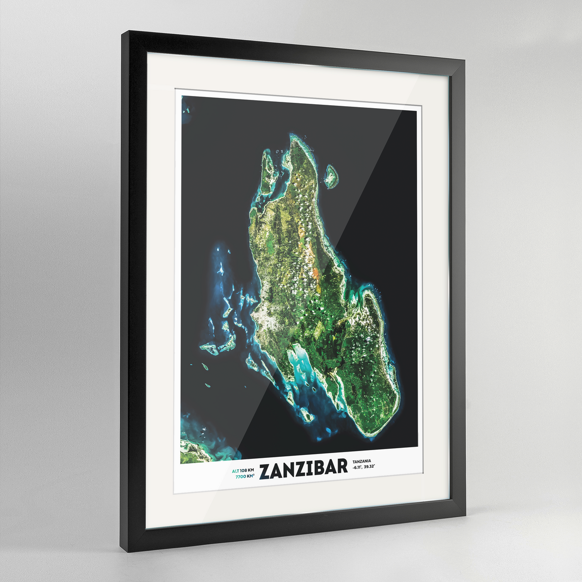 Zanzibar Earth Photography Art Print - Framed