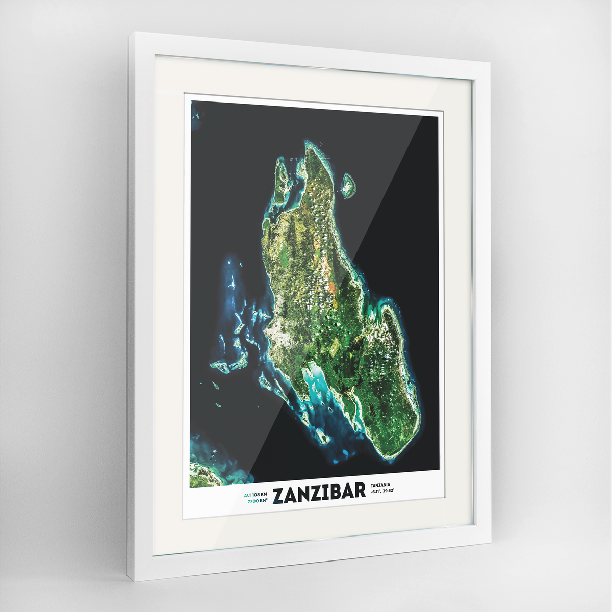 Zanzibar Earth Photography Art Print - Framed