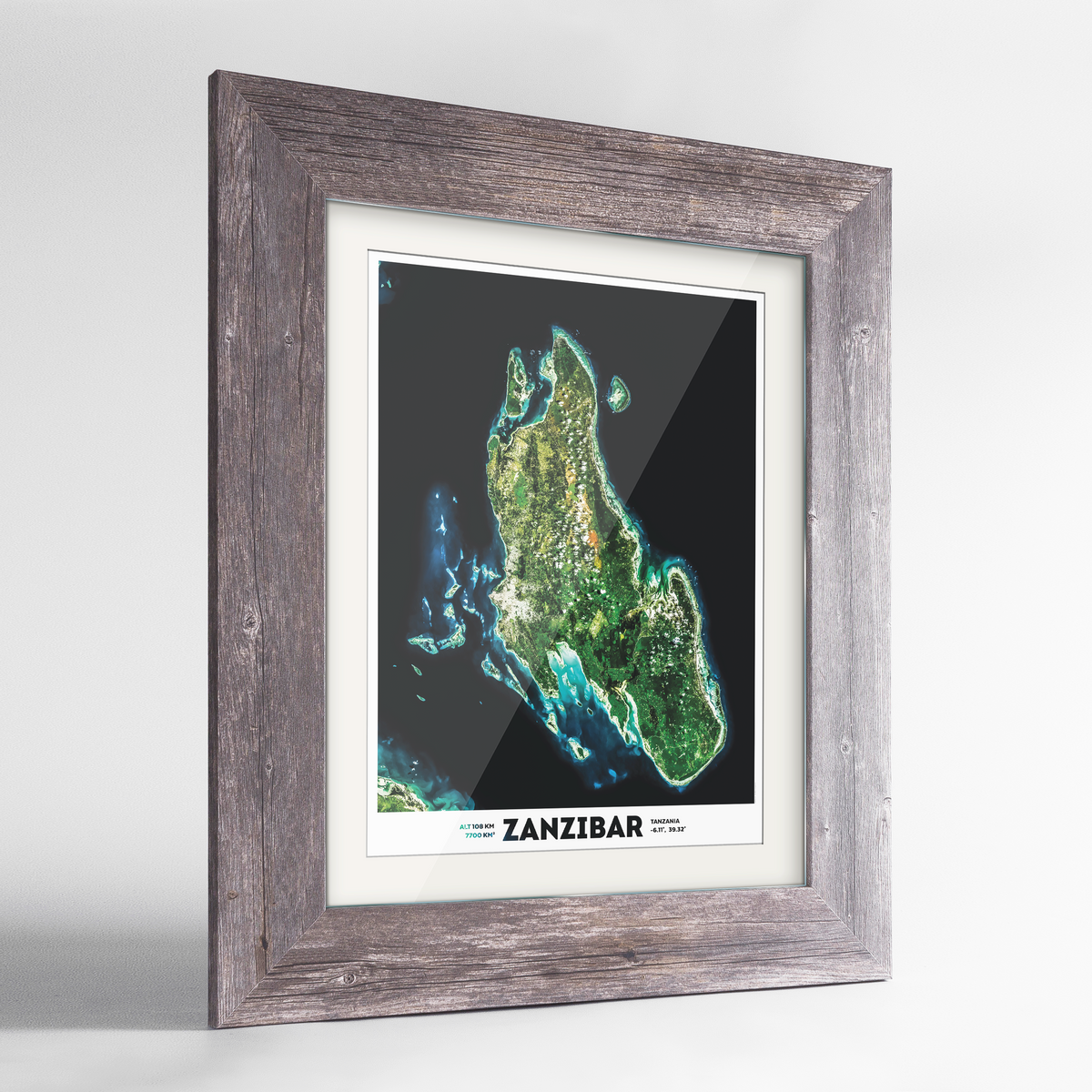 Zanzibar Earth Photography Art Print - Framed