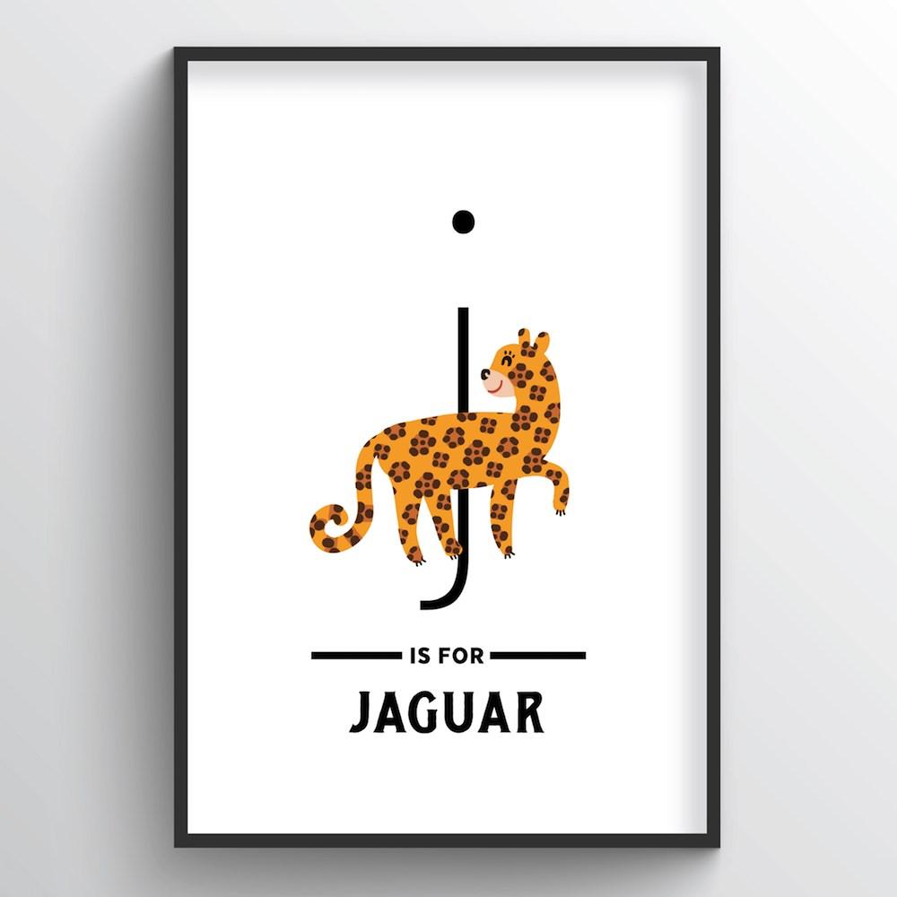 Animal Alphabet - Letter J - Point Two Design
