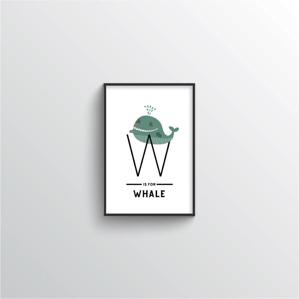 Animal Alphabet - Letter W - Point Two Design