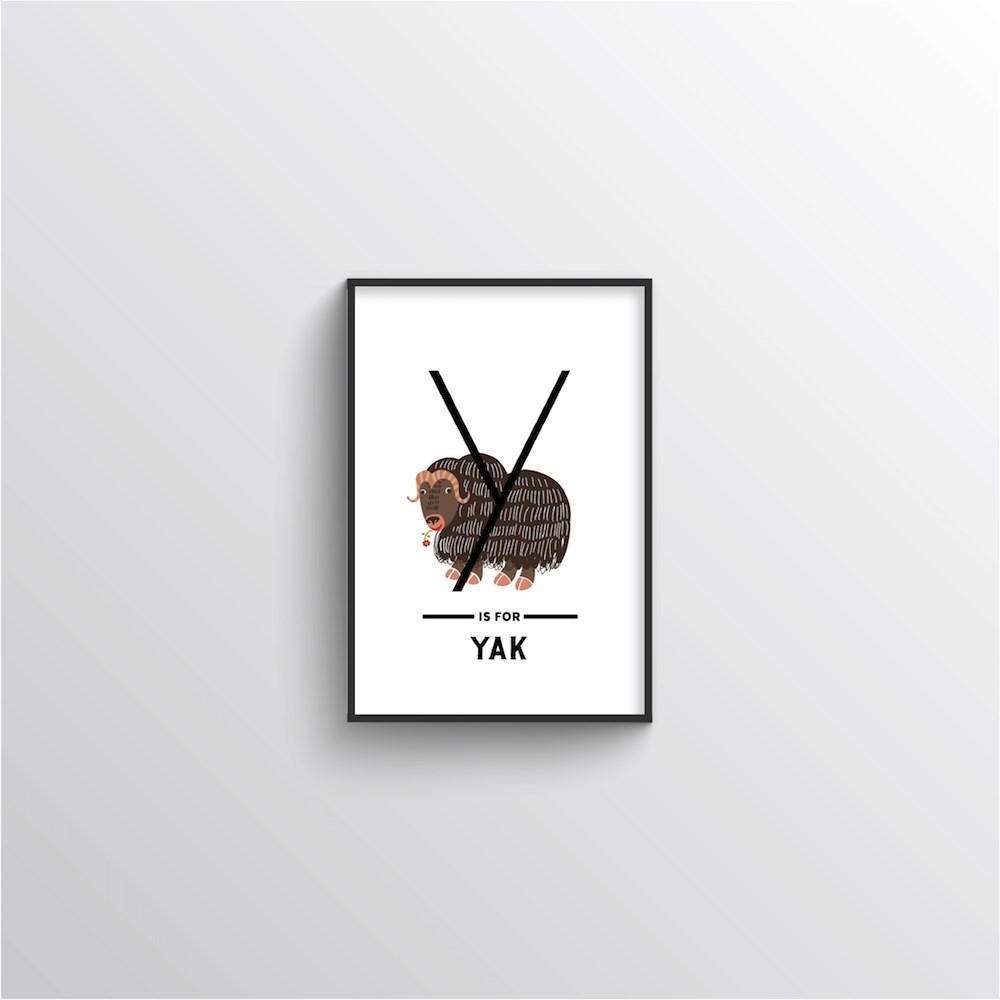 Animal Alphabet - Letter Y - Point Two Design