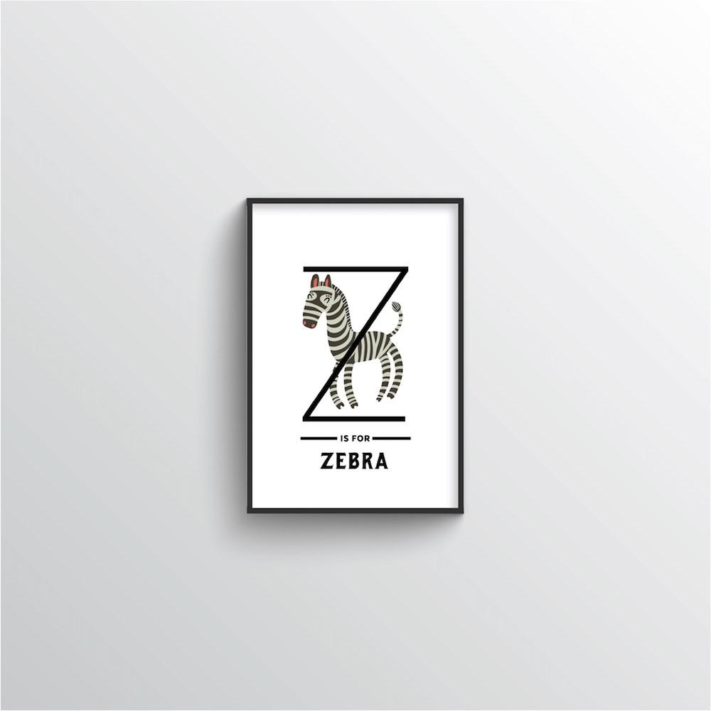 Animal Alphabet - Letter Z