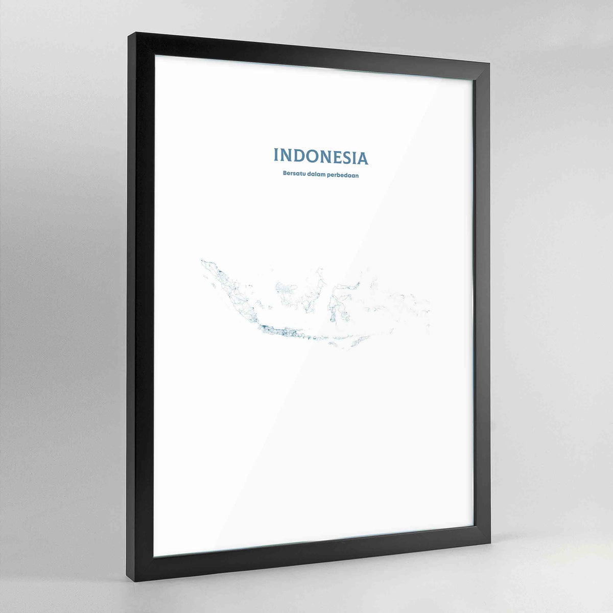 Indonesia - All Roads Art Print - Framed