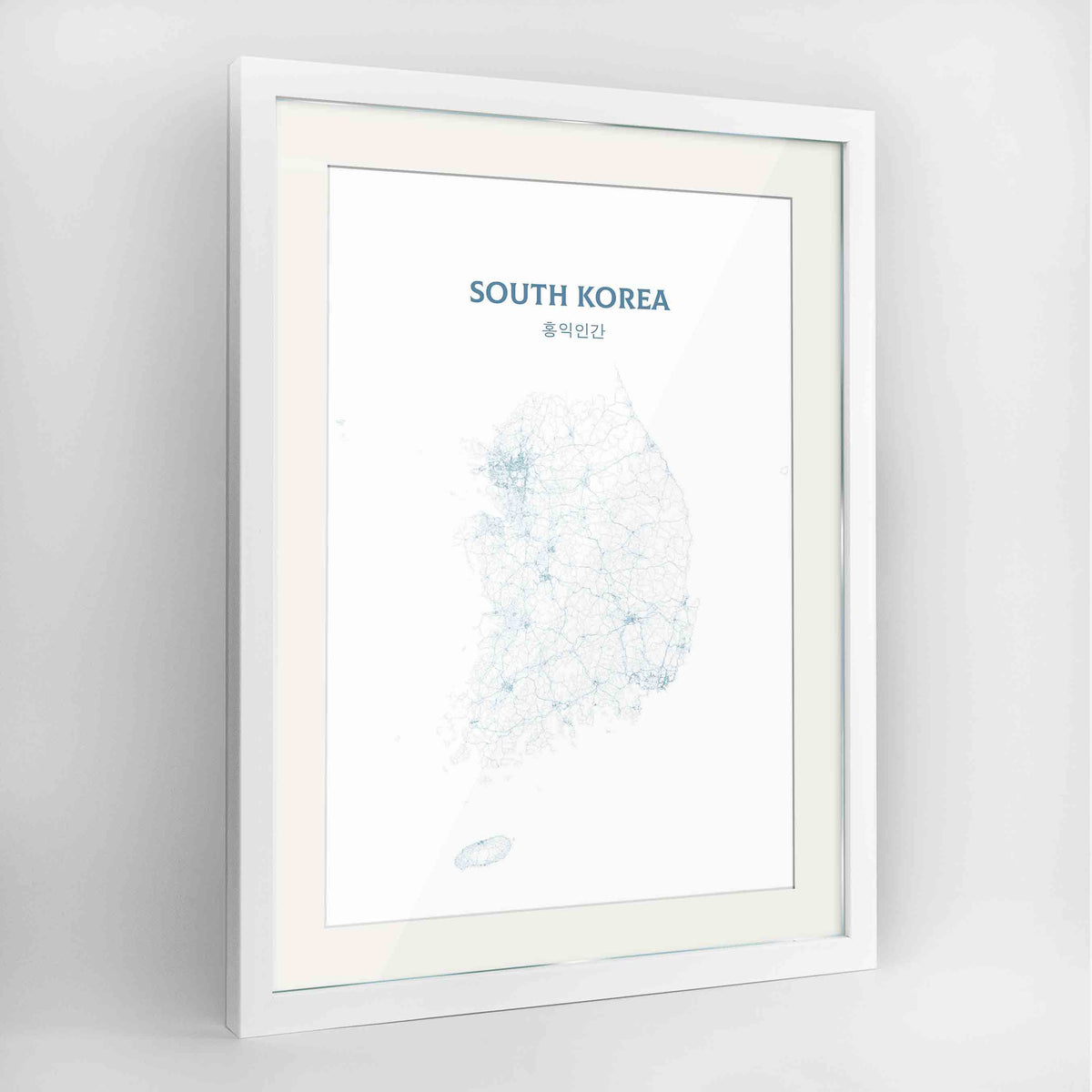 South Korea - All Roads Art Print - Framed
