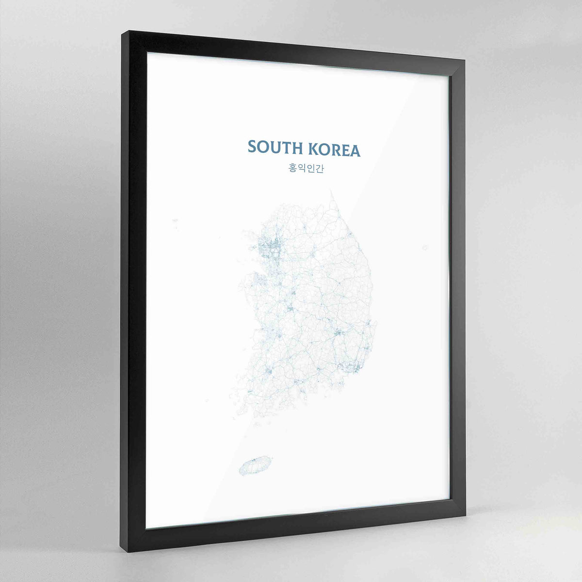South Korea - All Roads Art Print - Framed