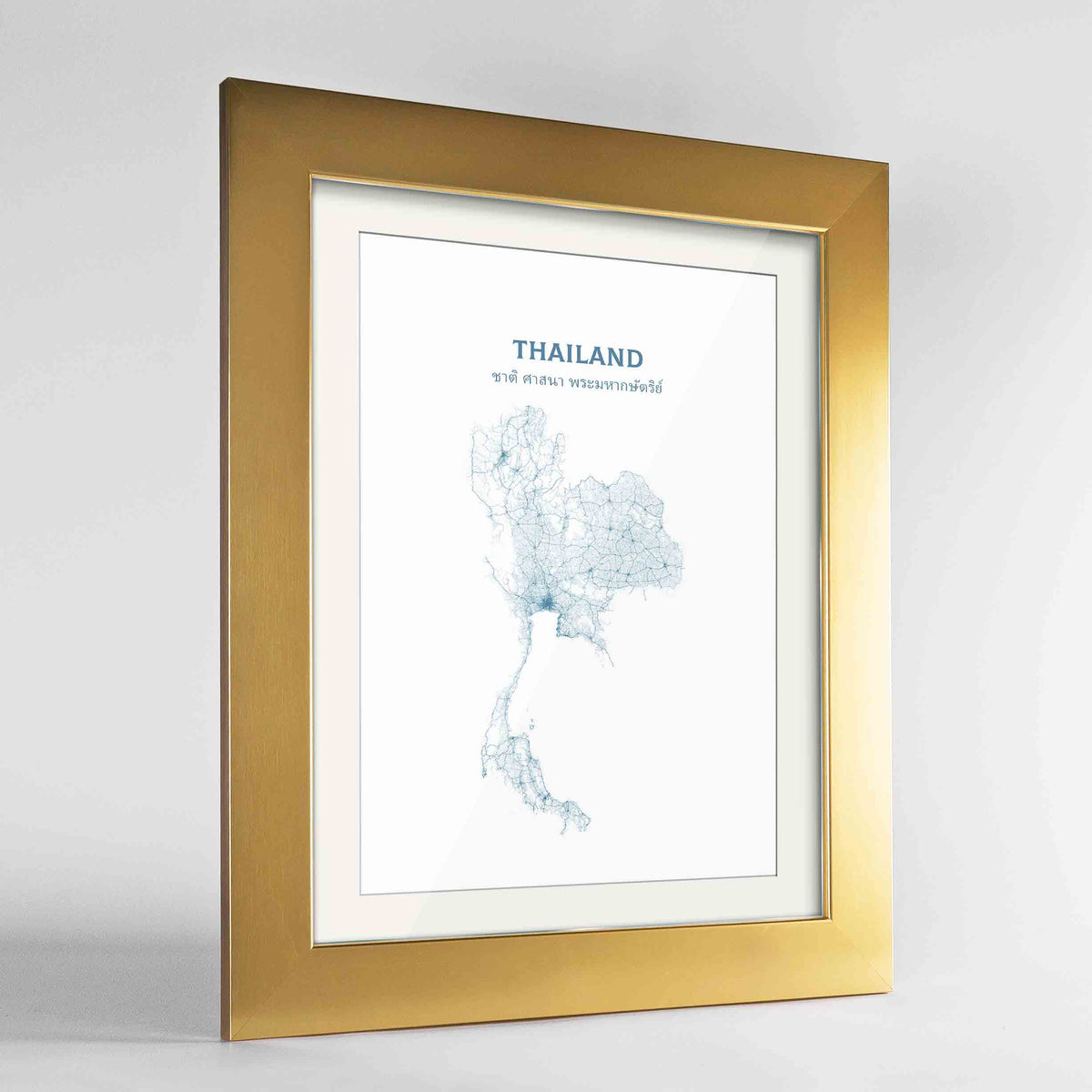 Thailand - All Roads Art Print - Framed