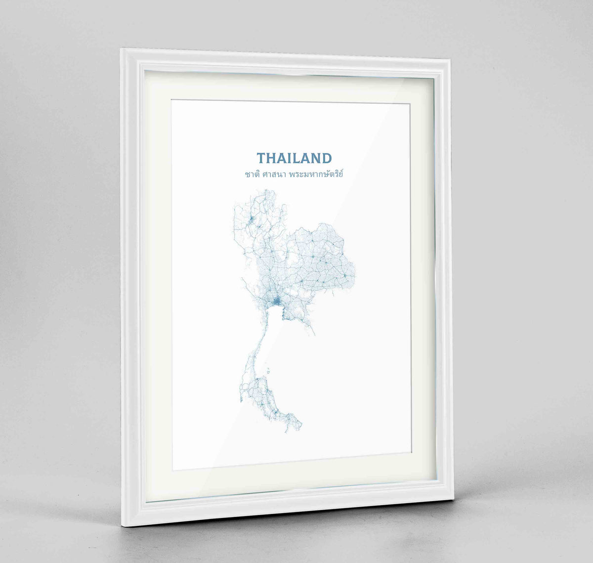 Thailand - All Roads Art Print - Framed