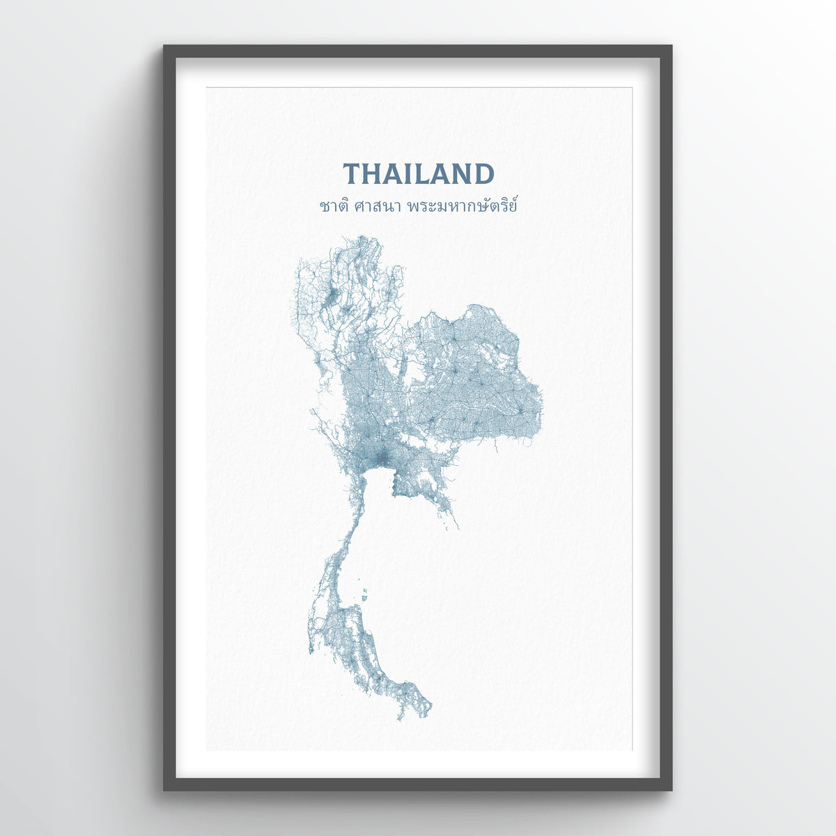 Thailand - All Roads Art Print
