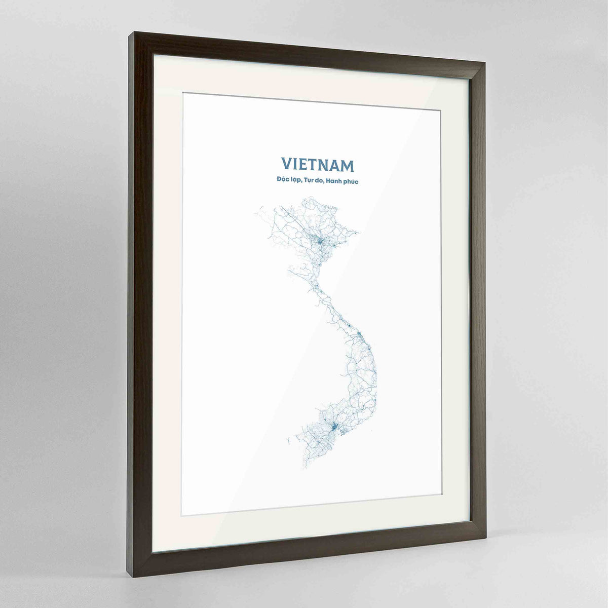 Vietnam - All Roads Art Print - Framed