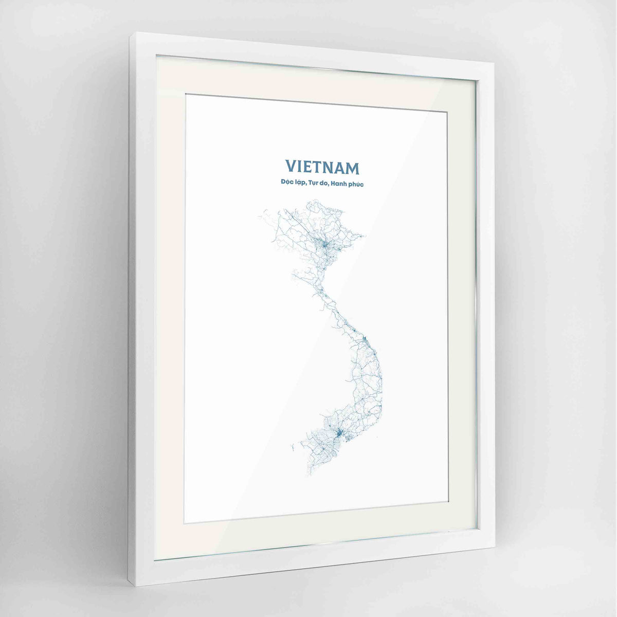 Vietnam - All Roads Art Print - Framed