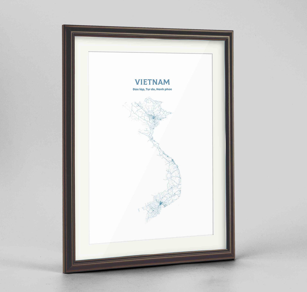 Vietnam - All Roads Art Print - Framed